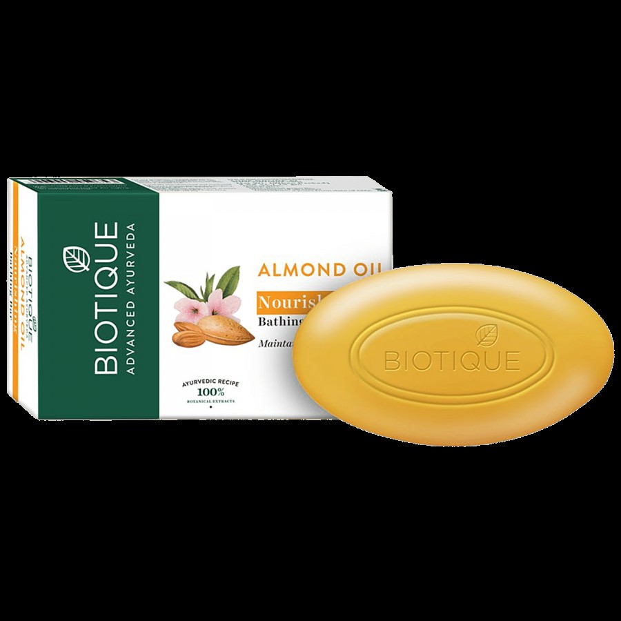 BIOTIQUE Almond Oil Nourishing Bathing Bar