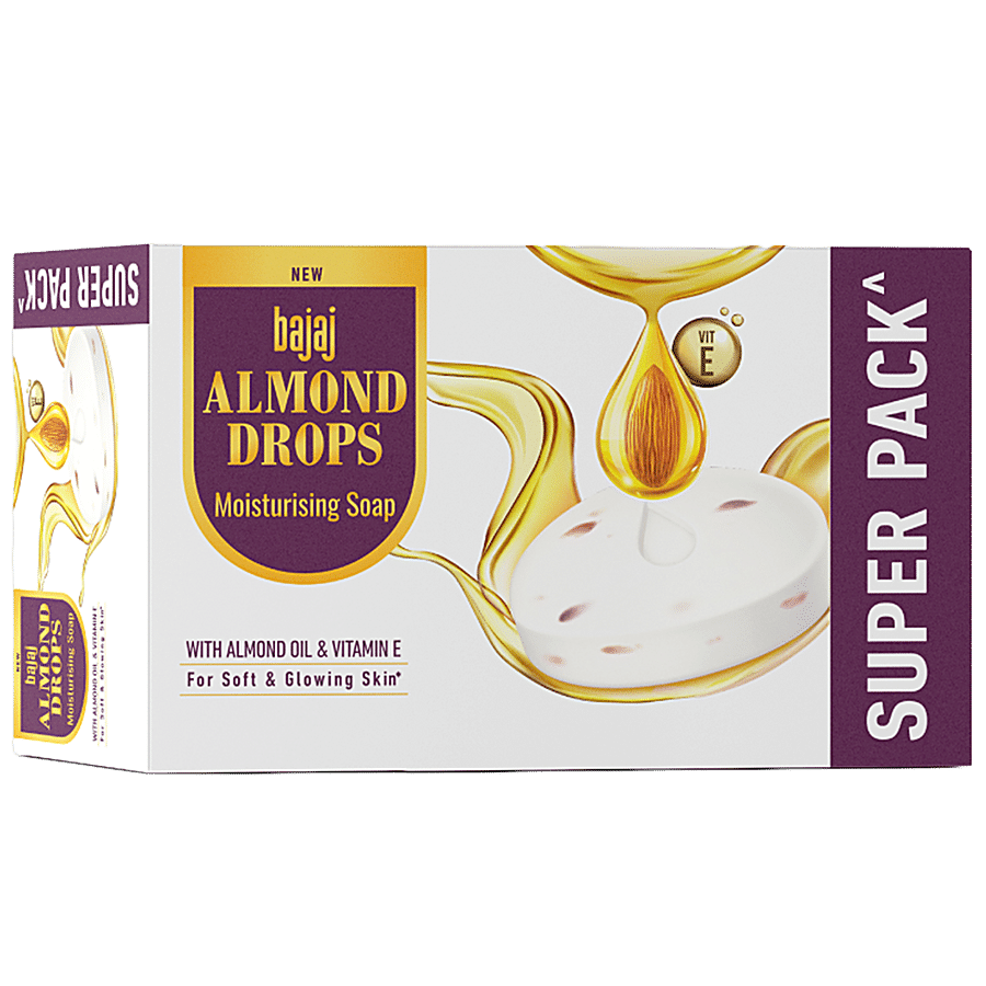 Bajaj Almond Drops Moisturising Soap - With Vitamin E