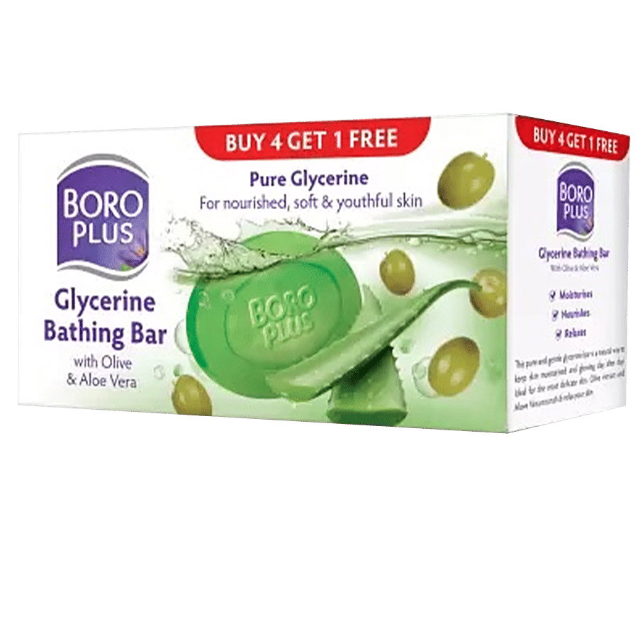 Boroplus Glycerine Bathing Bar - With Olive & Aloe Vera