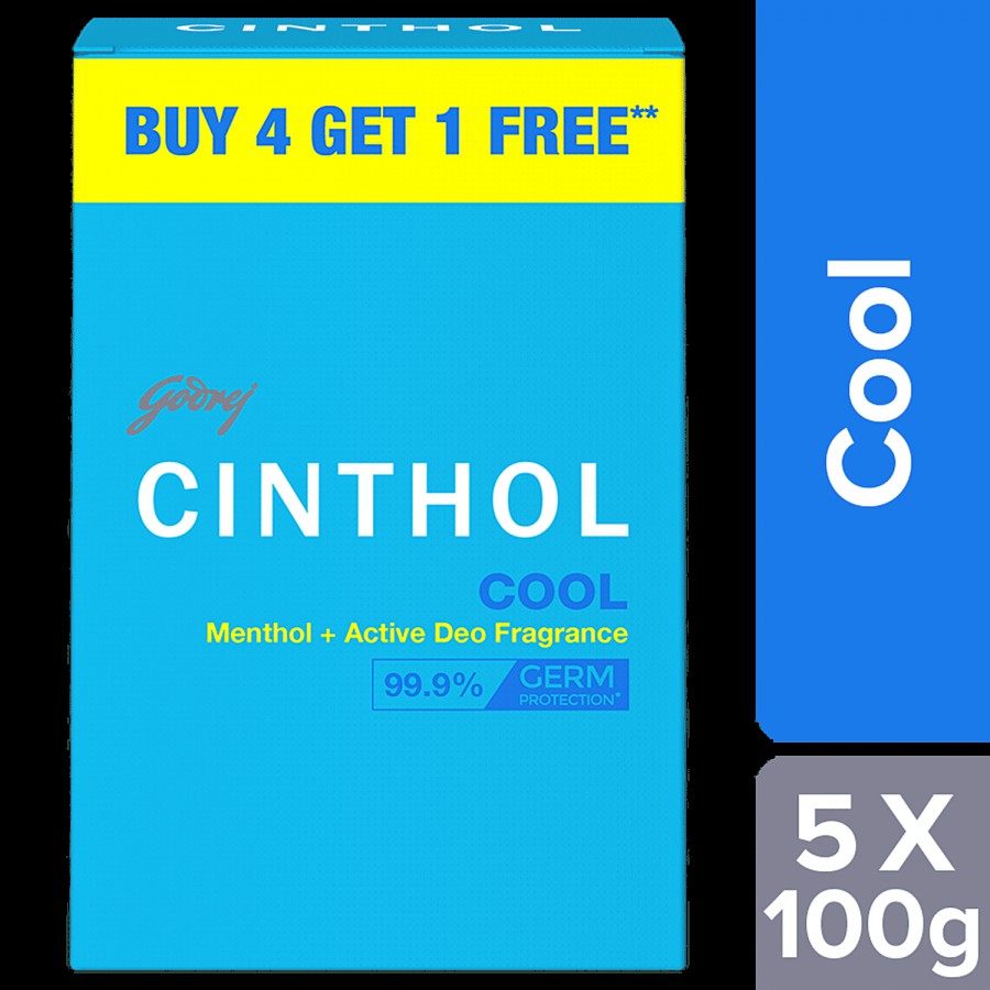 Cinthol Cool Menthol + Active Deo Fragrance Soap