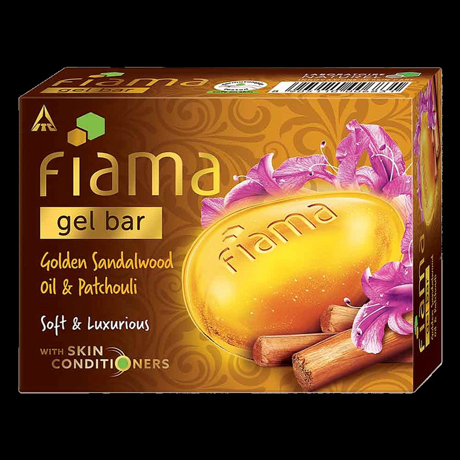 Fiama Golden Sandalwood Oil & Patchouli Gel Bar - With Skin Conditioners