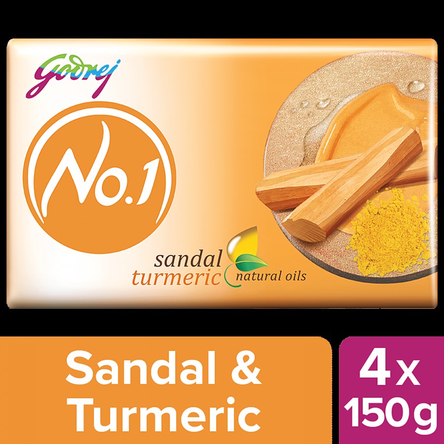 Godrej No.1 Sandal & Turmeric Bathing Soap