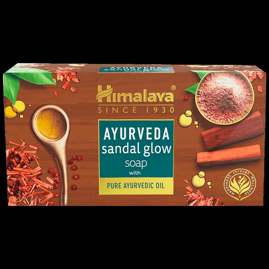 Himalaya Ayurveda Sandal Glow Soap - Nourishes & Softens Skin