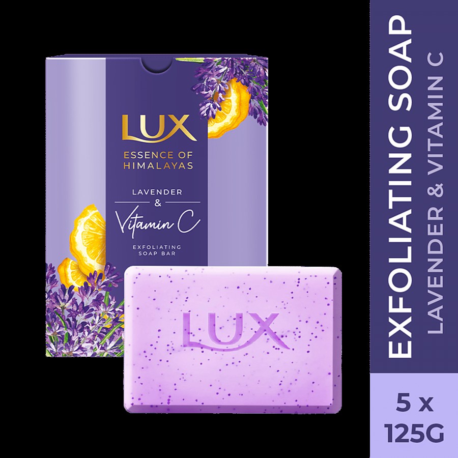 Lux Exfoliating Soap Bar - Lavender & Vitamin C