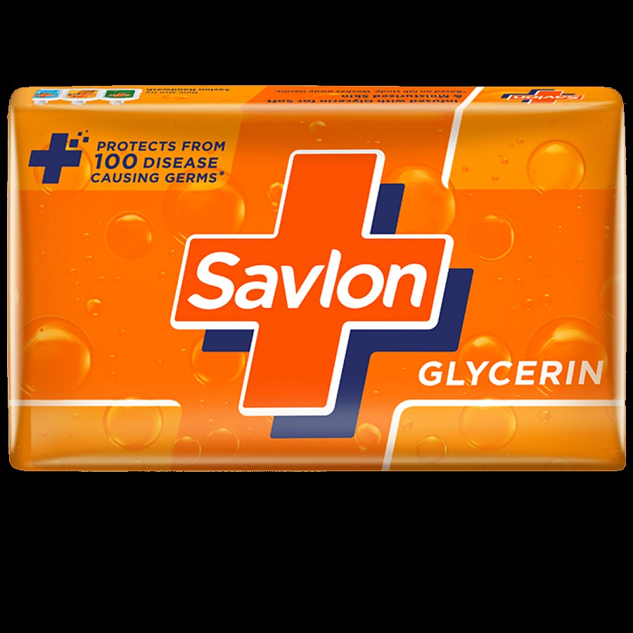 Savlon Glycerin Soap Bar With Germ Protection & Moisturisation