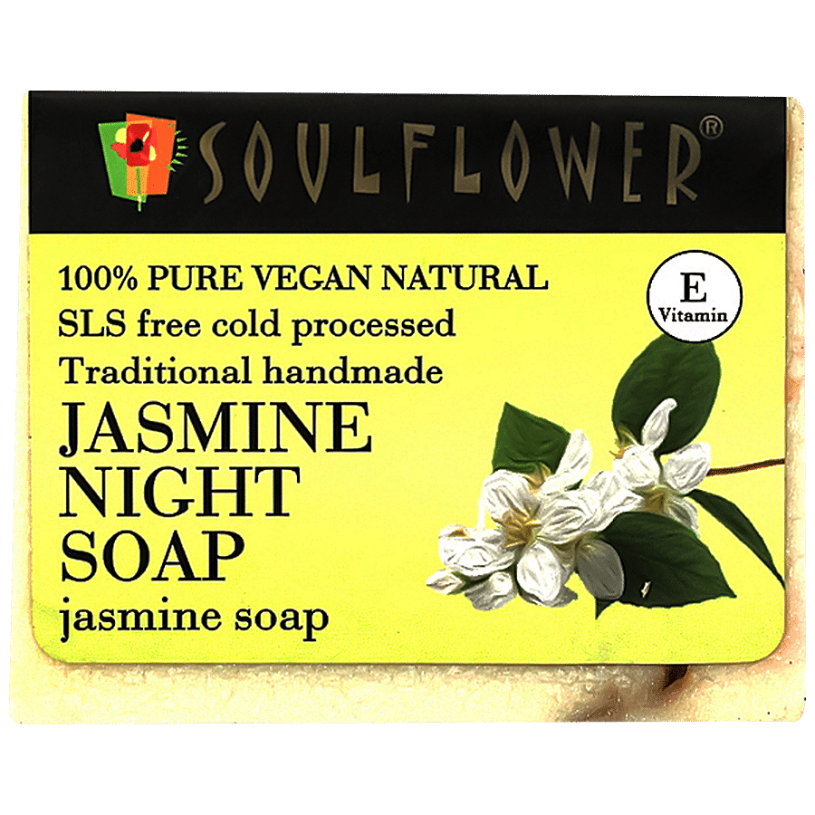 Soulflower Soulflower Handmade Jasmine Night Soap for Beautiful Skin