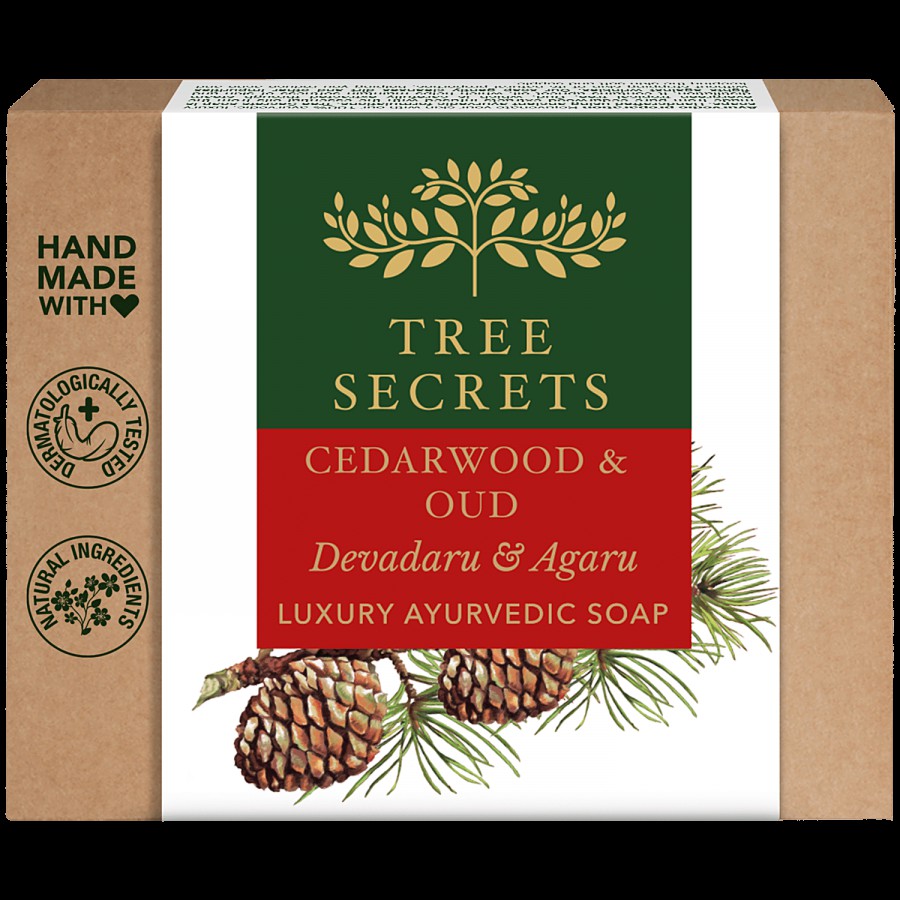 Tree Secrets Luxury Ayurvedic Soap - Cedarwood & Oud