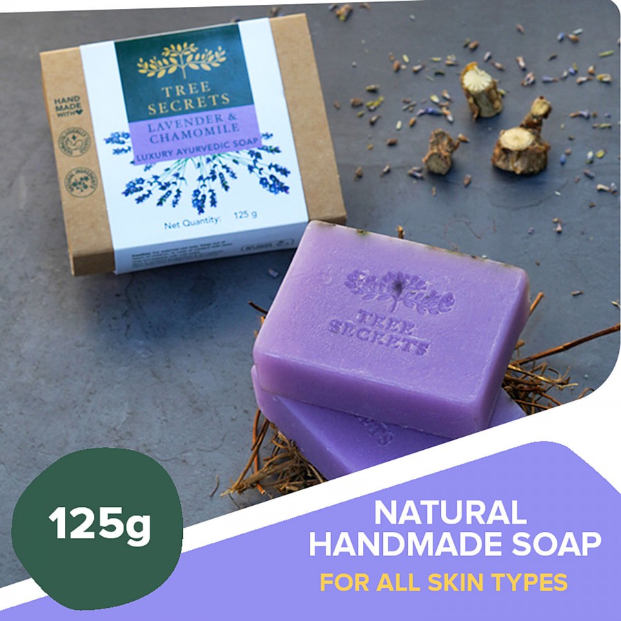 Tree Secrets Luxury Ayurvedic Soap - Lavender & Chamomile