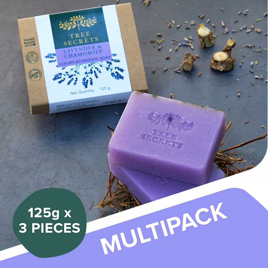 Tree Secrets Luxury Ayurvedic Soap - Lavender & Chamomile