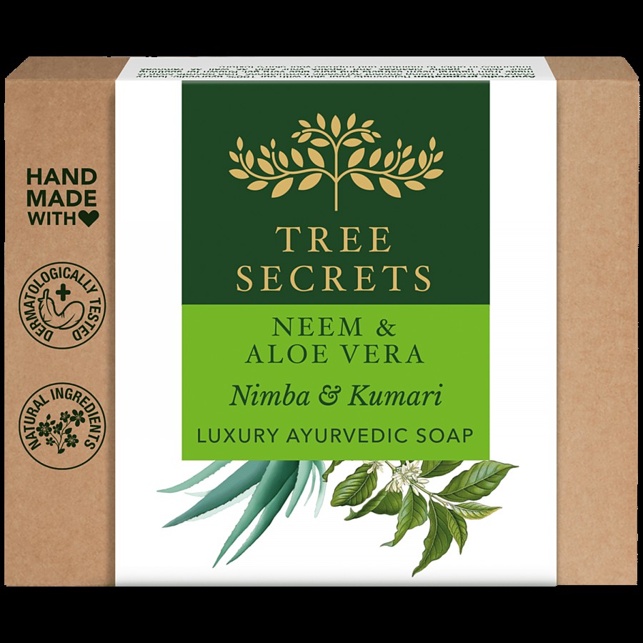 Tree Secrets Luxury Ayurvedic Soap - Neem & Aloe Vera