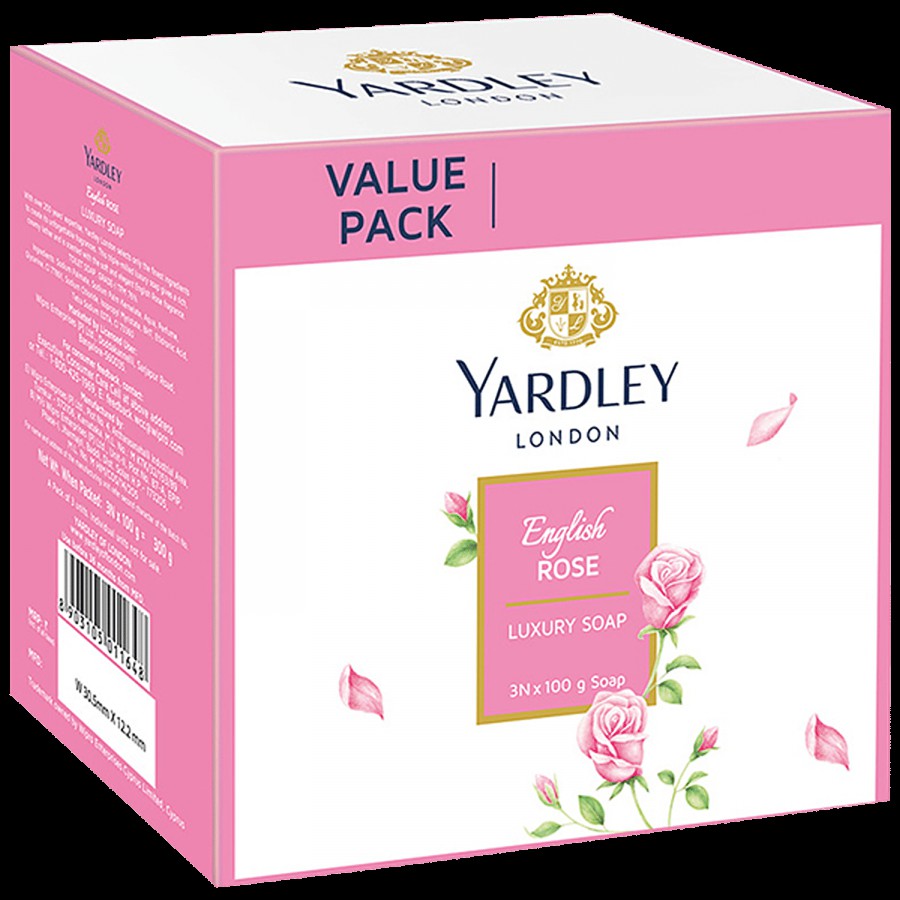 Yardley London English Rose Luxury Soap With Creamy Lather