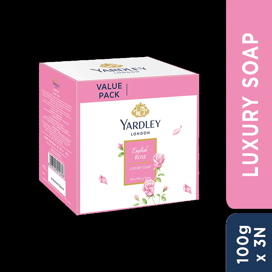 Yardley London English Rose Luxury Soap With Creamy Lather