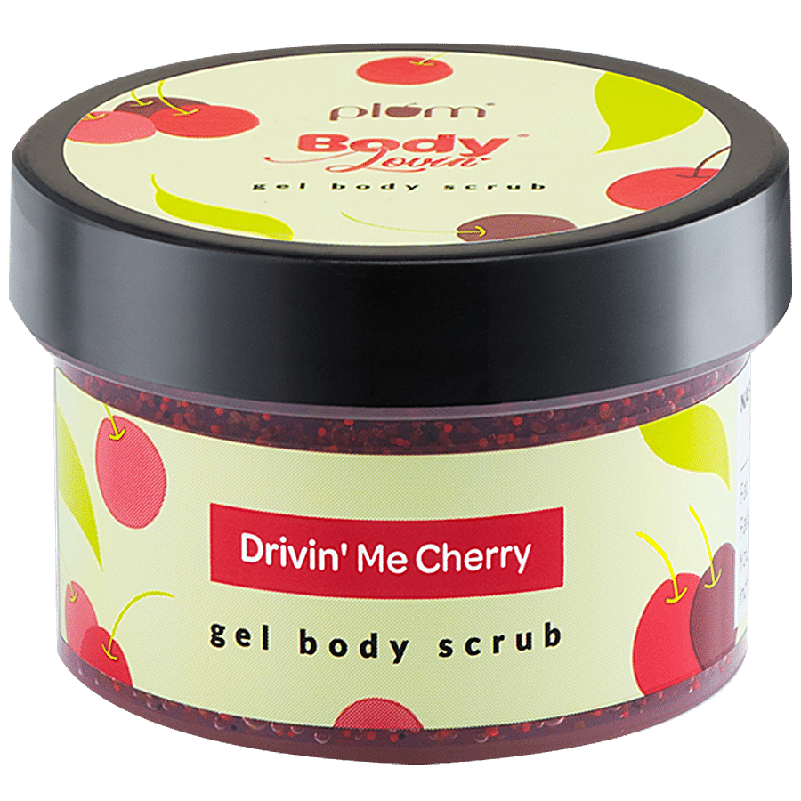 Plum BodyLovin' Gel Body Scrub - Drivin' Me Cherry