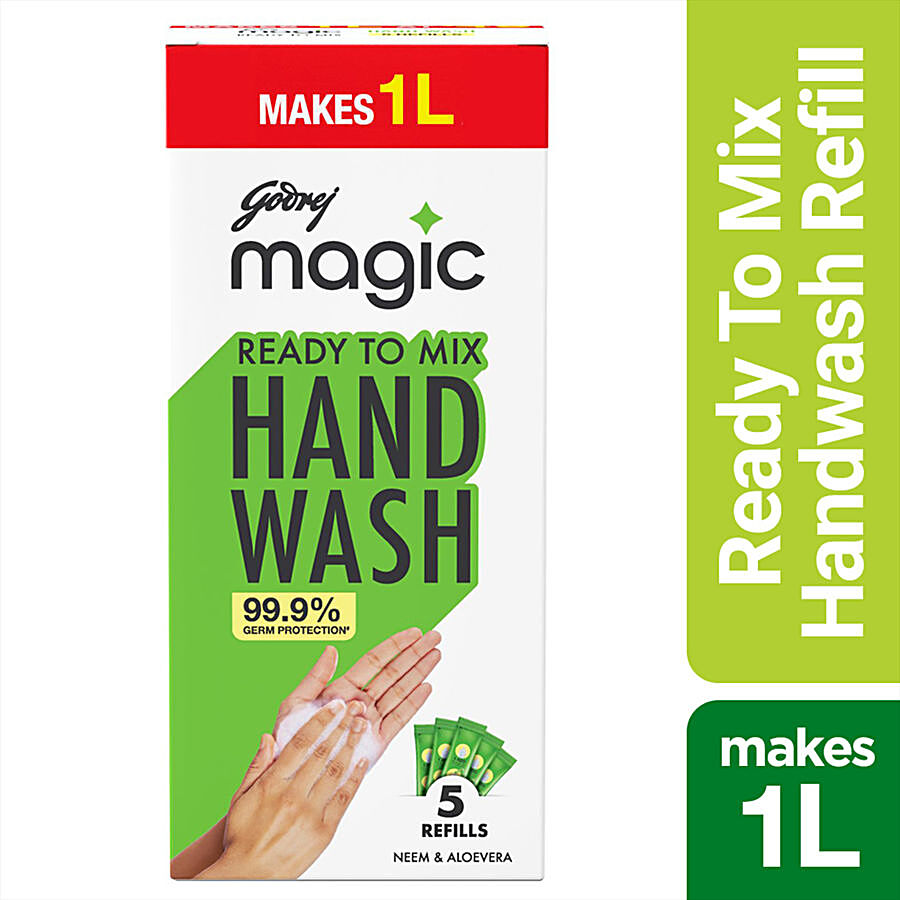 Godrej Magic Ready To Mix Hand Wash - Neem & Aloevera