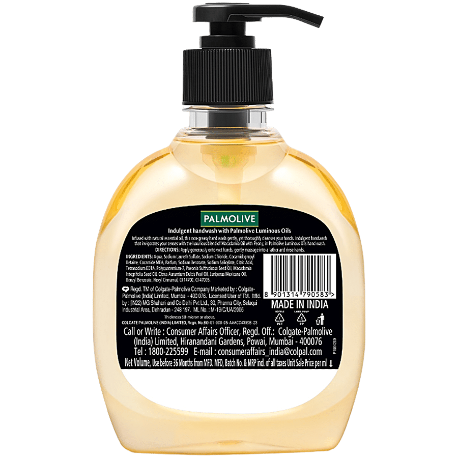 Palmolive Luminous Oils Invigorating Liquid Hand Wash - Macadamia Oil & Peony Extract