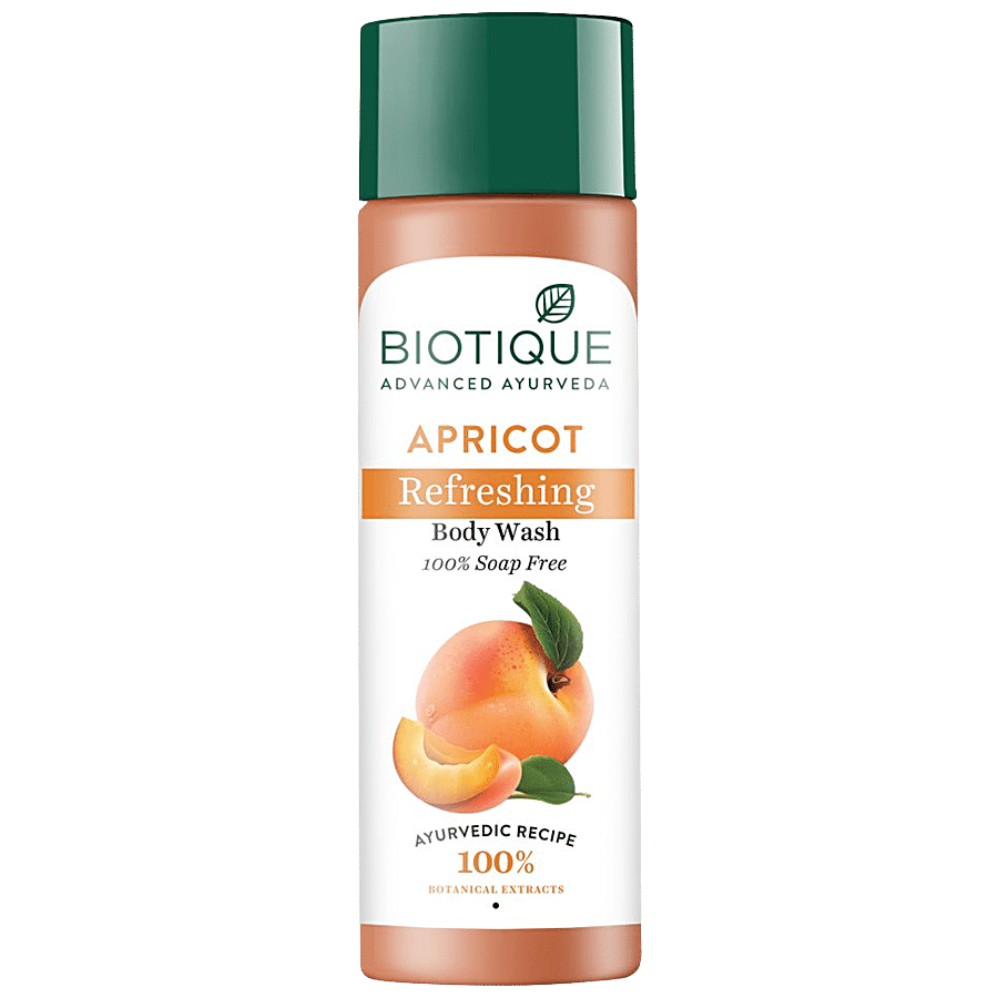 BIOTIQUE Apricot Refreshing Body Wash - 100% Soap Free