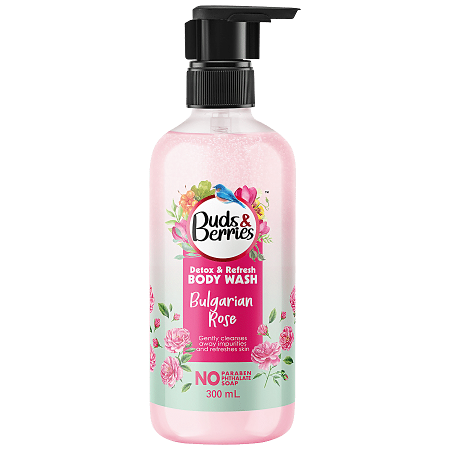 Buds & Berries Detox & Refresh Body Wash - Bulgarian Rose