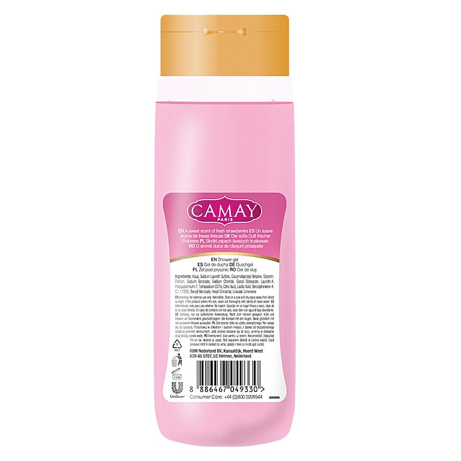 Camay Creme & Strawberry with a scent of Strawberry Shower Gel - For Women