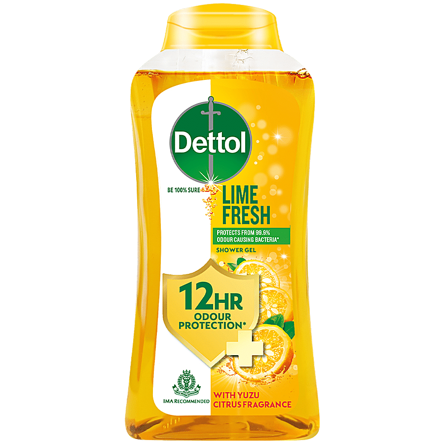 Dettol Lime & Fresh Shower Gel - With Yuzu Citrus Fragrance