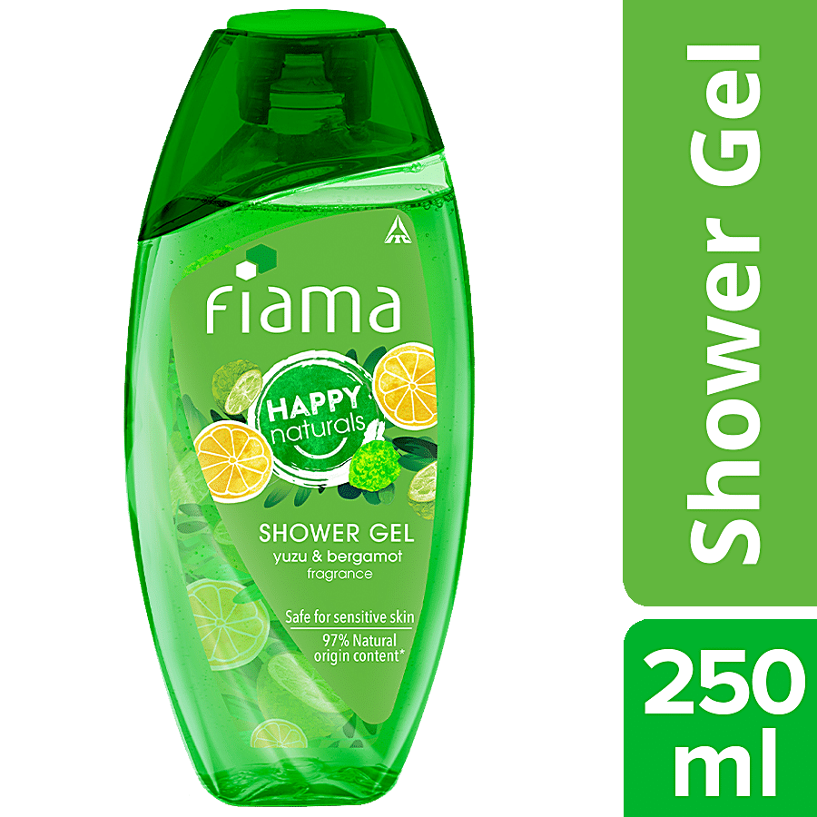 Fiama Happy Naturals Shower Gel - Yuzu & Bergamot