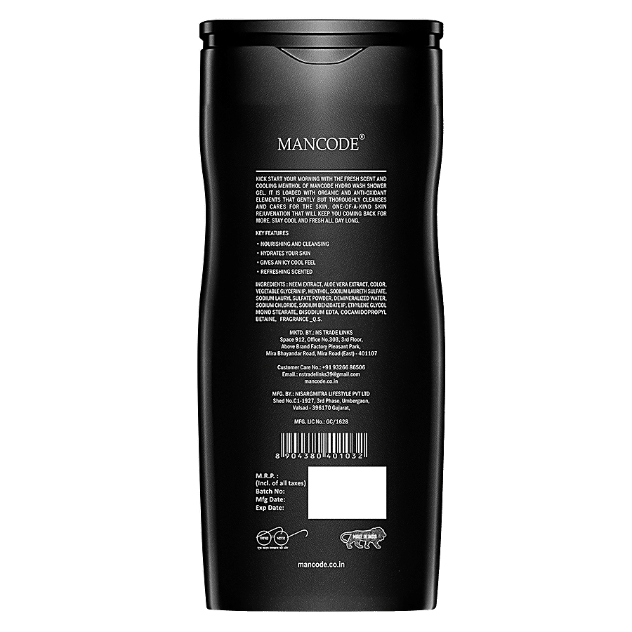 Mancode 3 In 1 Hydro Wash - Body