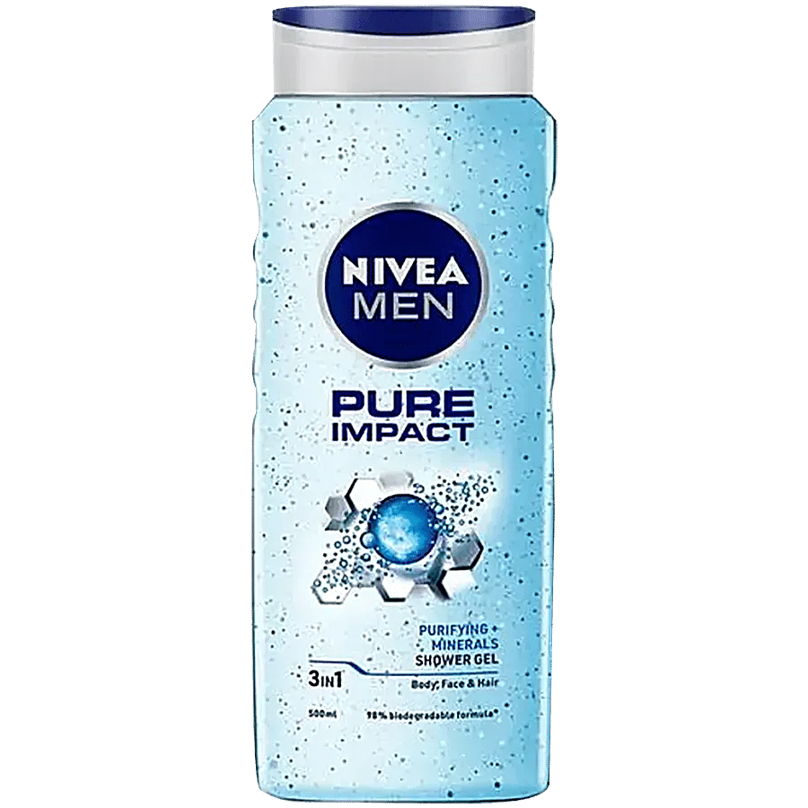 NIVEA Men Pure Impact 3 In 1 Shower Gel