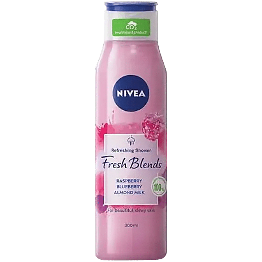 NIVEA Raspberry Fresh Blends Refreshing Shower Gel - With Blueberry & Almond Milk