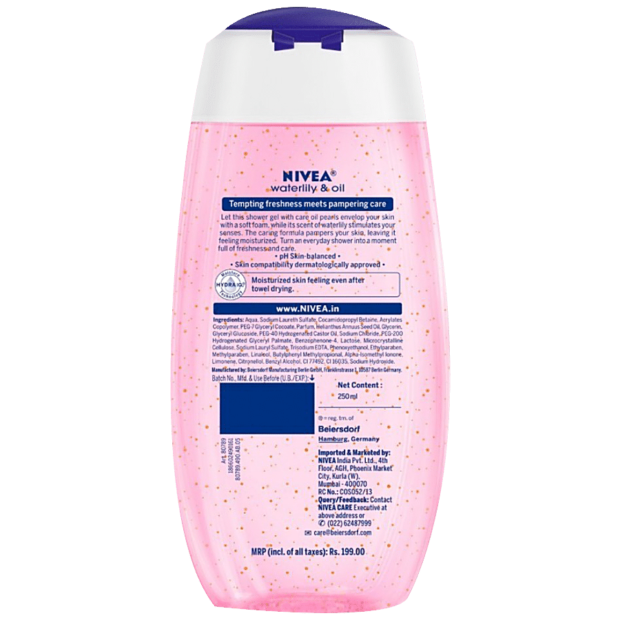 NIVEA Waterlily & Oil Shower Gel - With Refreshing Scent