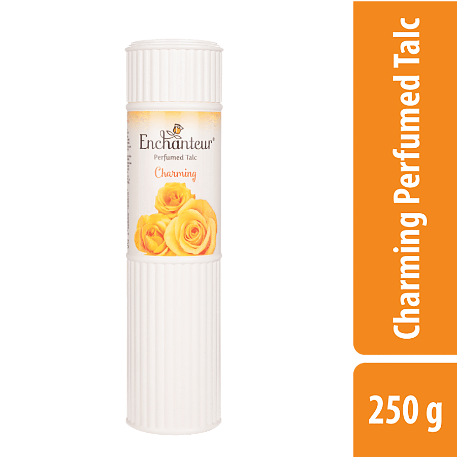 Enchanteur Charming Perfumed Talcum Powder with Floral Fragrance for Women