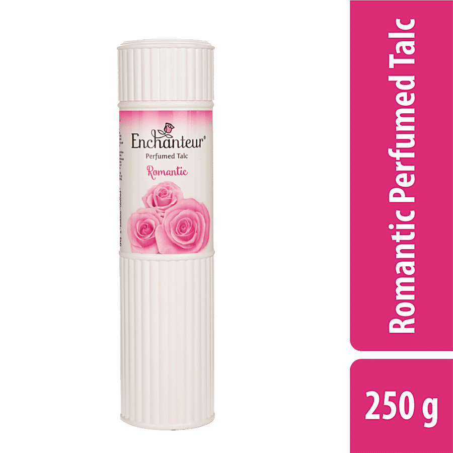 Enchanteur Romantic Perfumed Talcum Powder with Floral Fragrance for Women