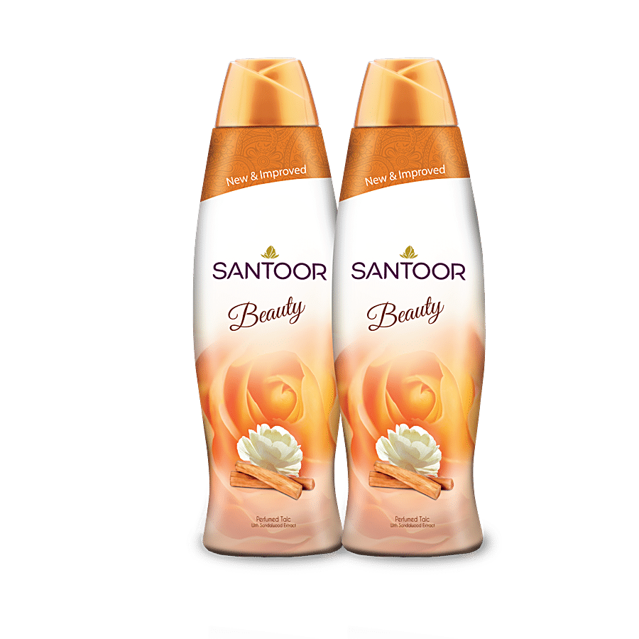 Santoor Beauty Perfumed Talc with Sandalwood Extracts