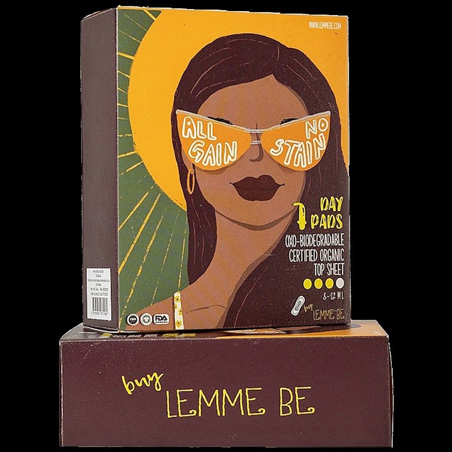 Lemme Be Teen Sanitary Day Pads - 100% Cotton