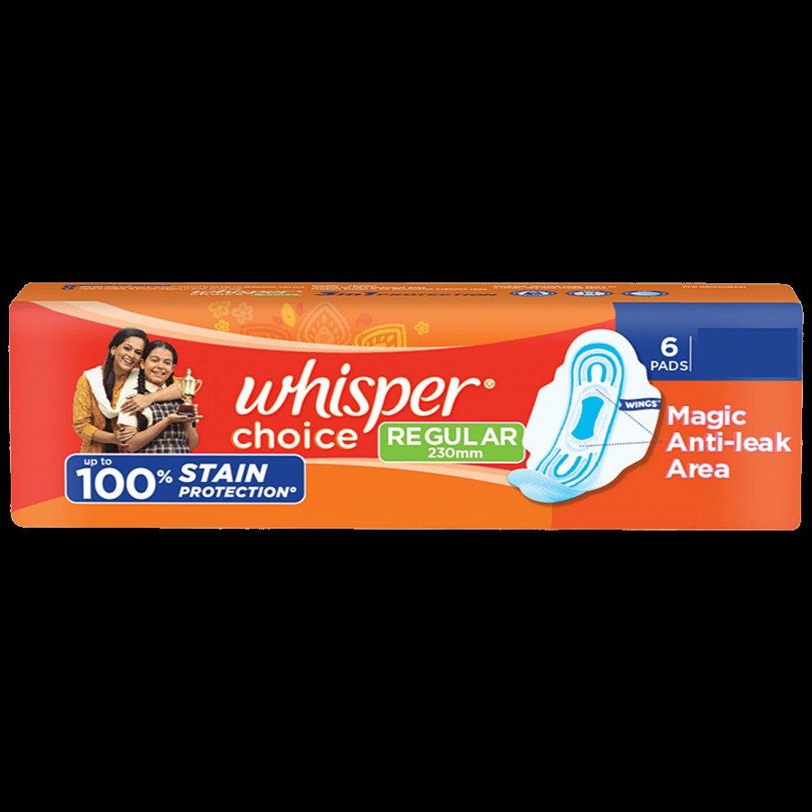 Whisper Choice  Sanitary Pads - With Wings