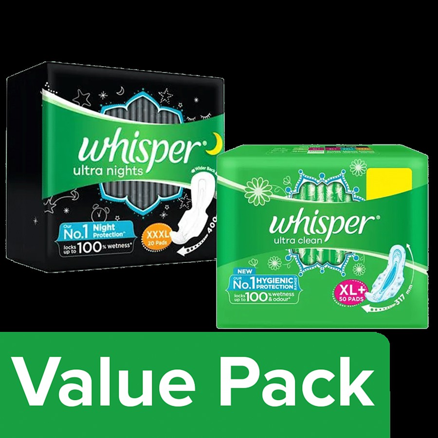 Whisper Sanitary Pads - Ultra Clean For Women