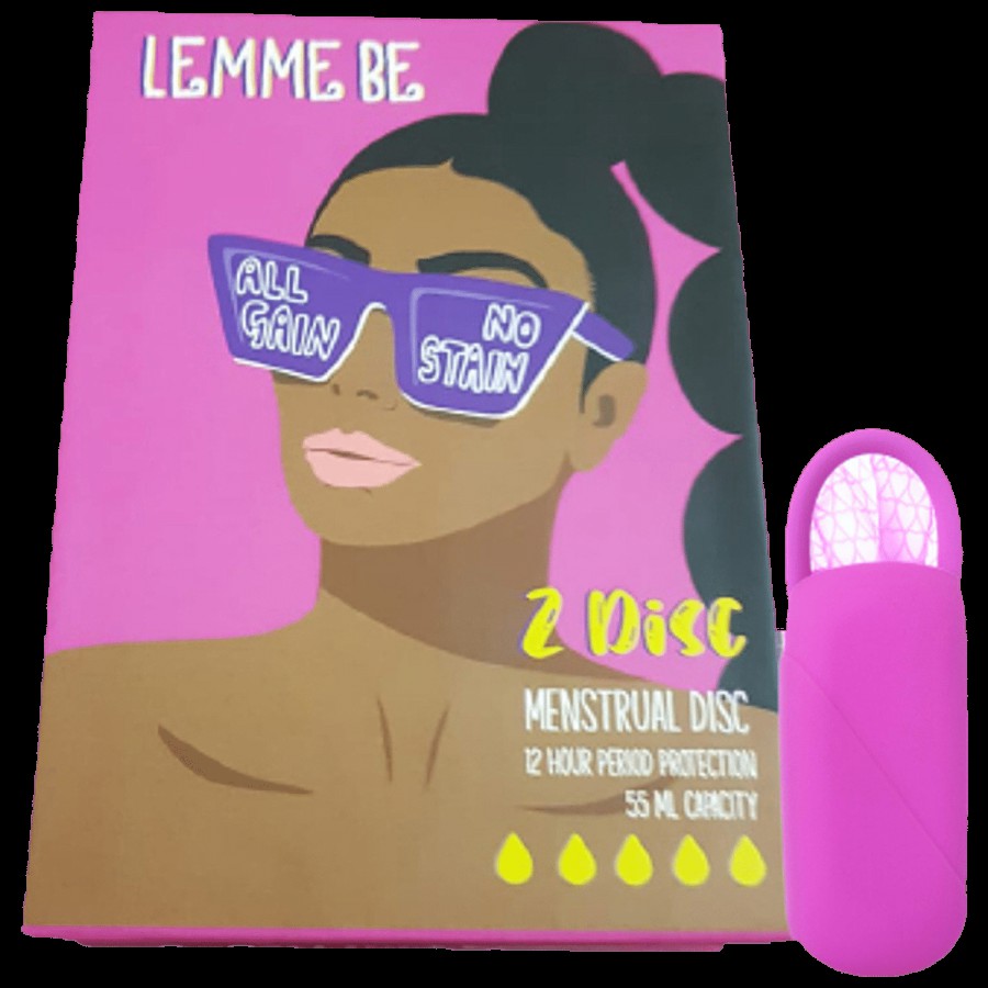 Lemme Be Z Menstrual Disc With Soft Pouch - 12 Hour Protection