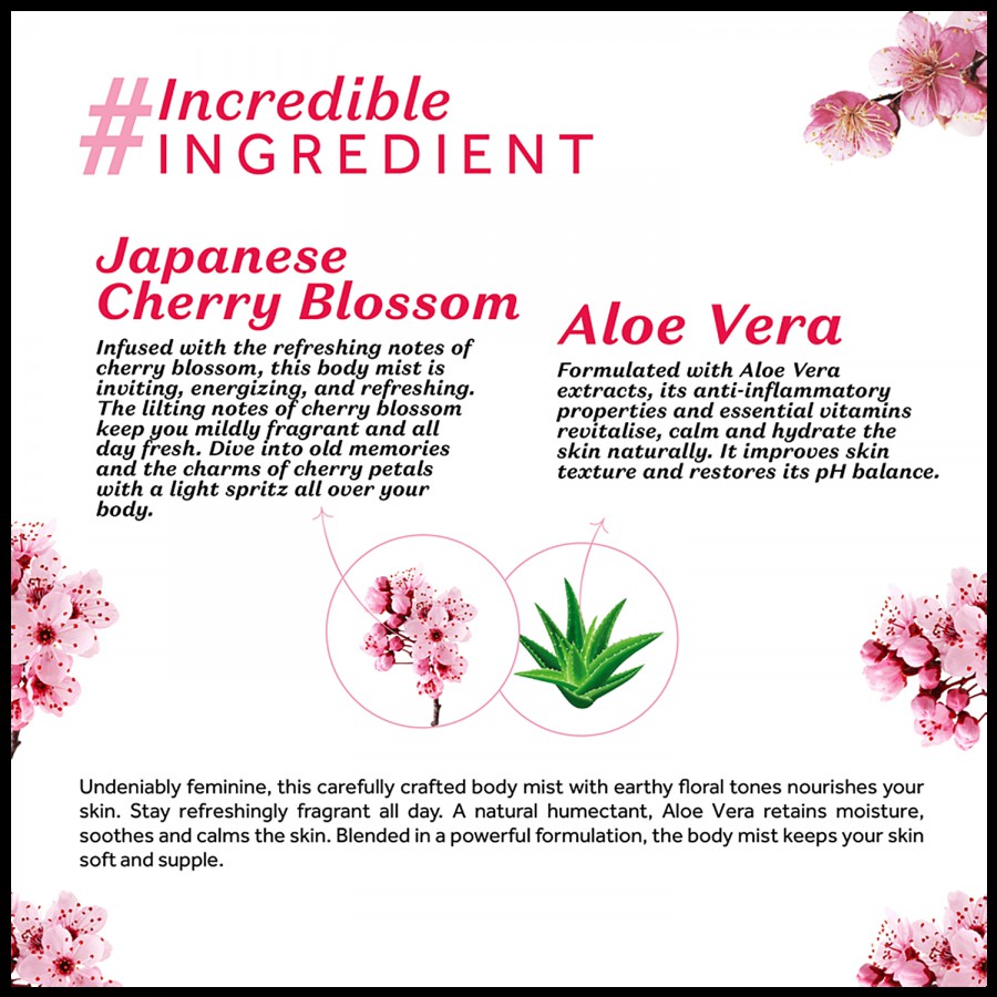 Atulya Japanese Cherry Blossom Body Mist - With Wheat Germ