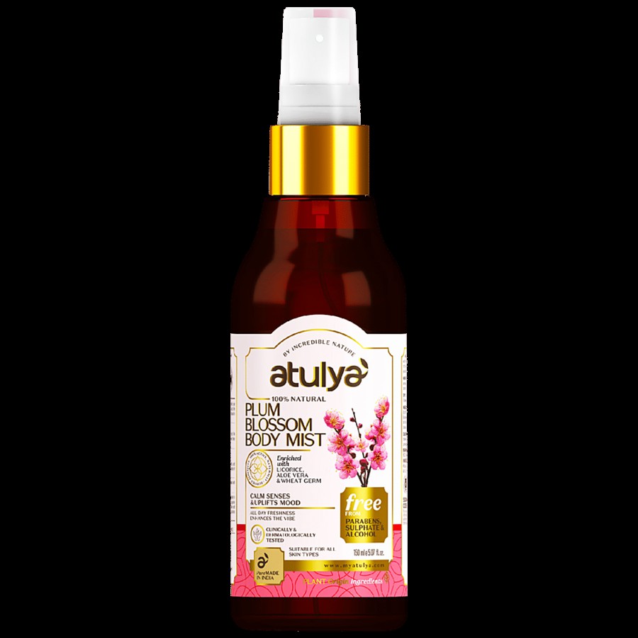 Atulya Plum Blossom Body Mist - With Aloe Vera