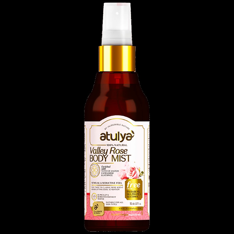 Atulya Valley Rose Body Mist - With Vetiver Water