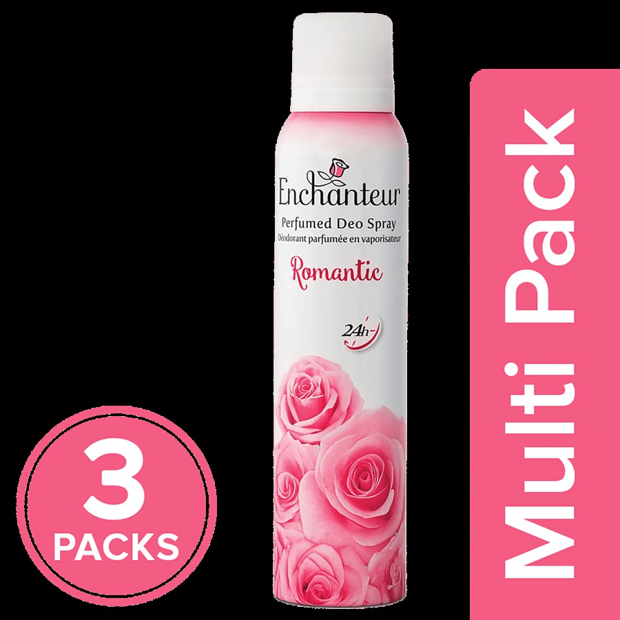 Enchanteur Romantic Perfumed Deo Spray - For Women