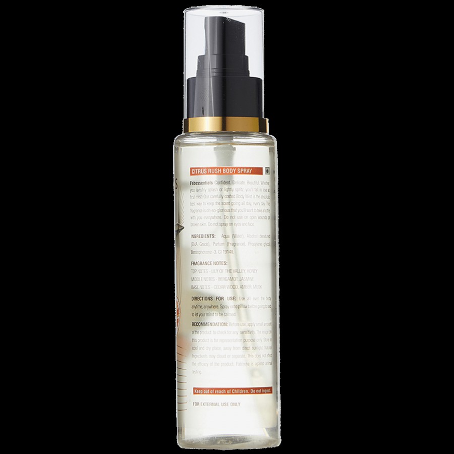 Fabessentials Citrus Rush Body Spray - Long-Lasting