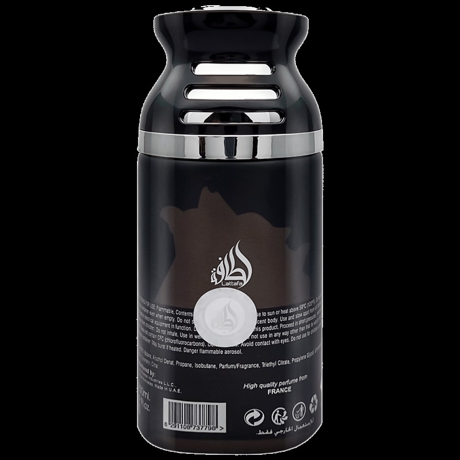 Lattafa Maahir Black Concentrated Deodorant - Imported