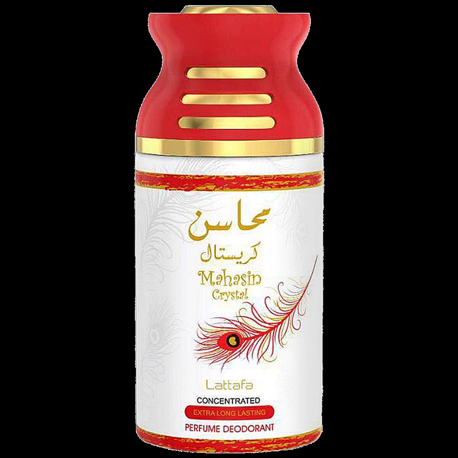 Lattafa Mahasin Crystal  Deodorant - Imported