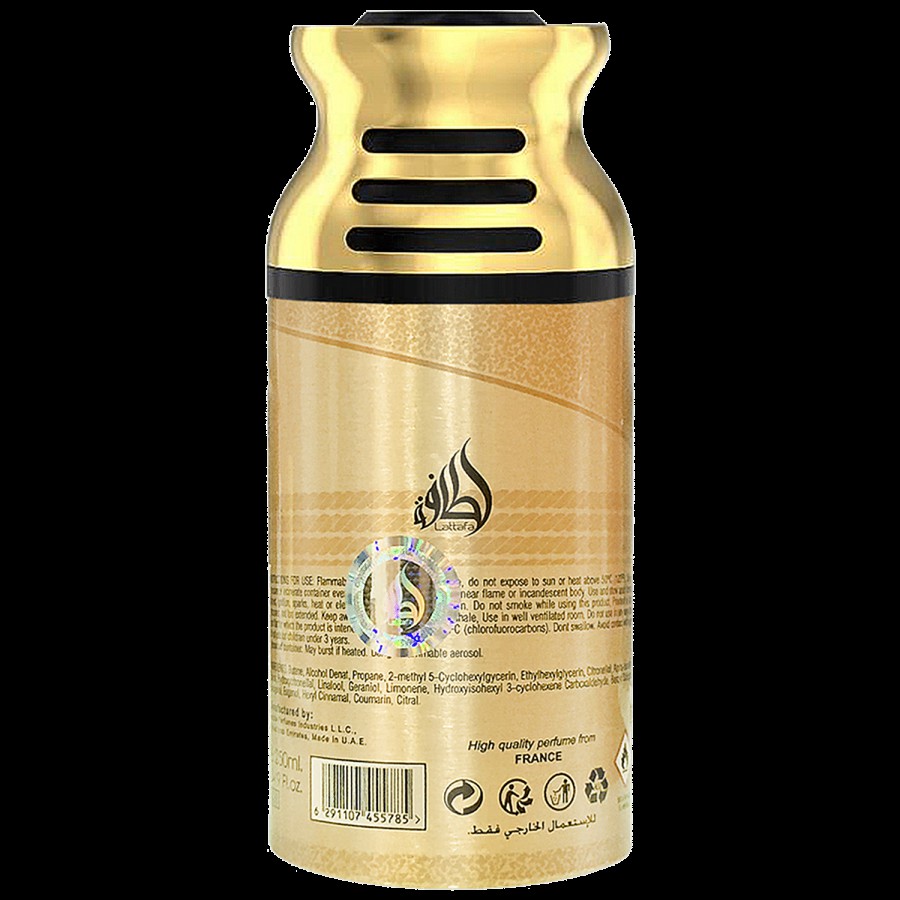 Lattafa Urooq Al Oud Deodorant - Imported