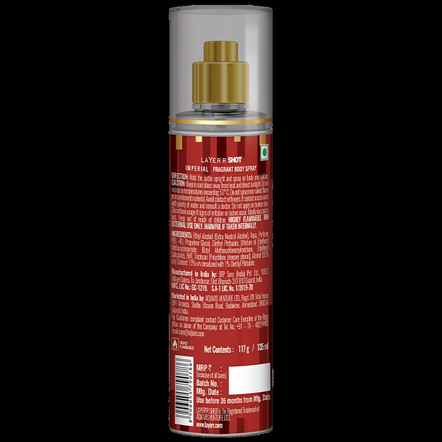 Layerr Shot Body Spray - Gold