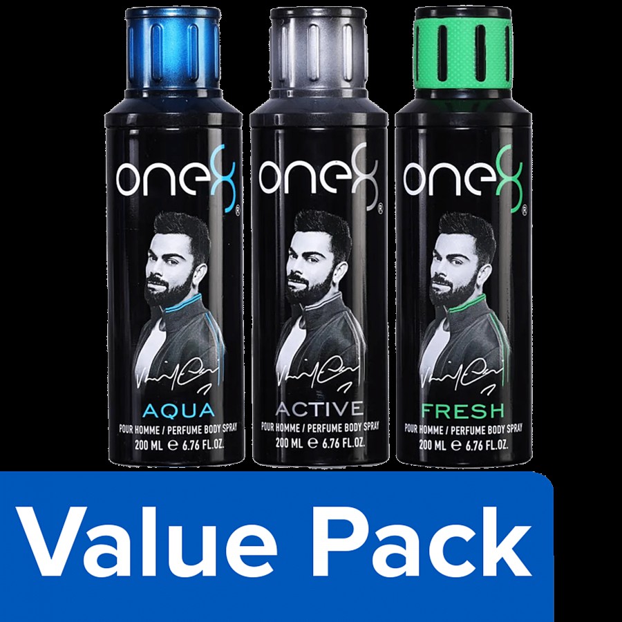 One8 By Virat Kohli Perfume Body Spray (Aqua