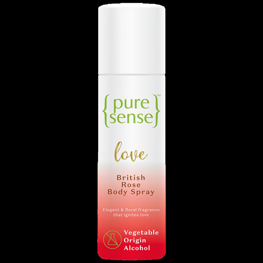 PureSense Love British Rose Body Spray - Floral Fragrance