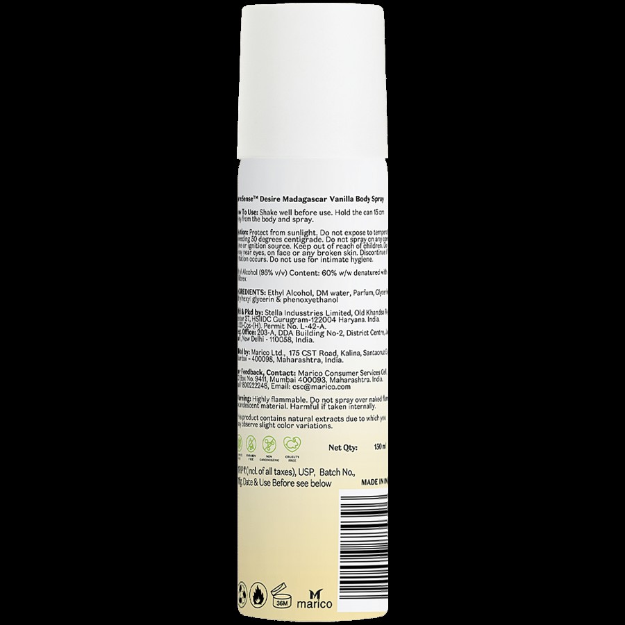 Pure Sense Madagascar Vanilla Body Spray