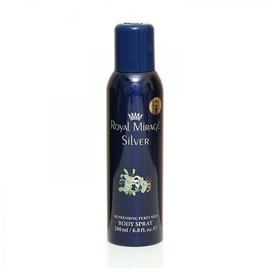 Royal Mirage Refreshing Perfumed Body Spray - Silver