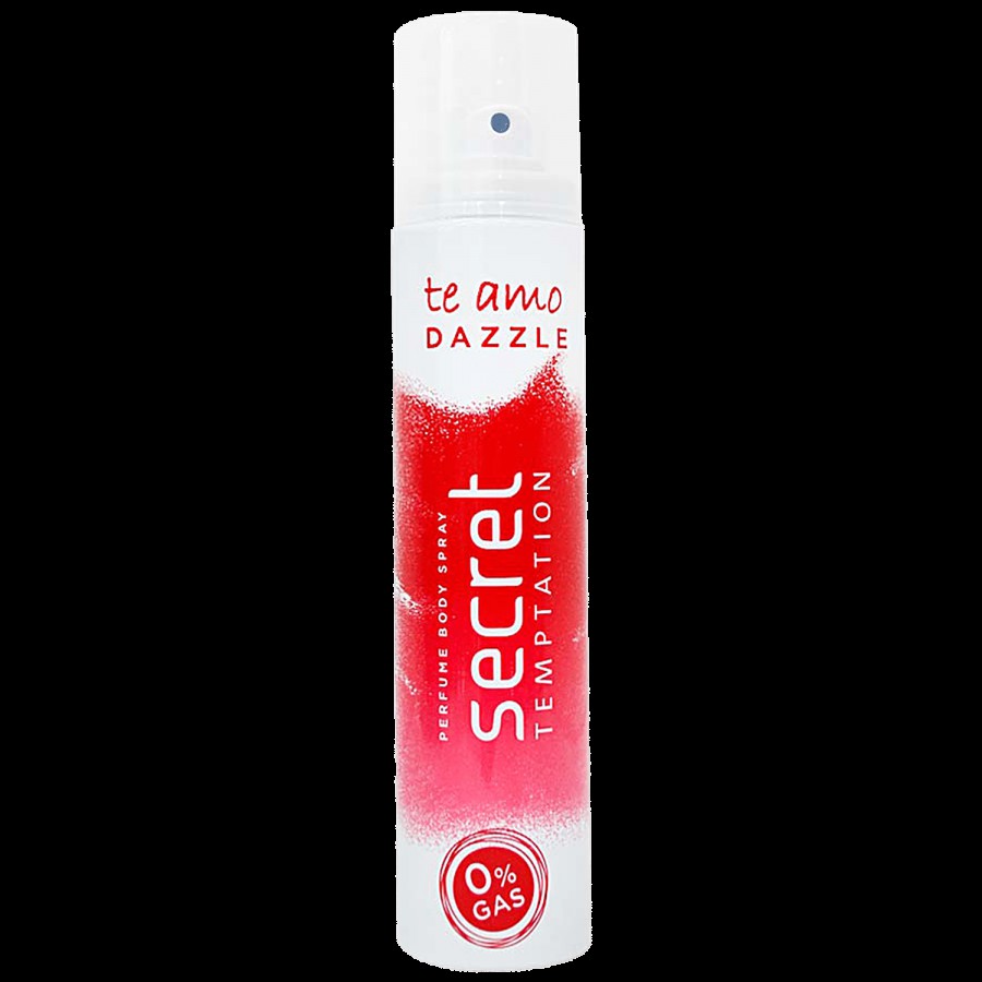 Secret Temptation Te Amo Dazzle Perfume Body Spray - 0% Gas