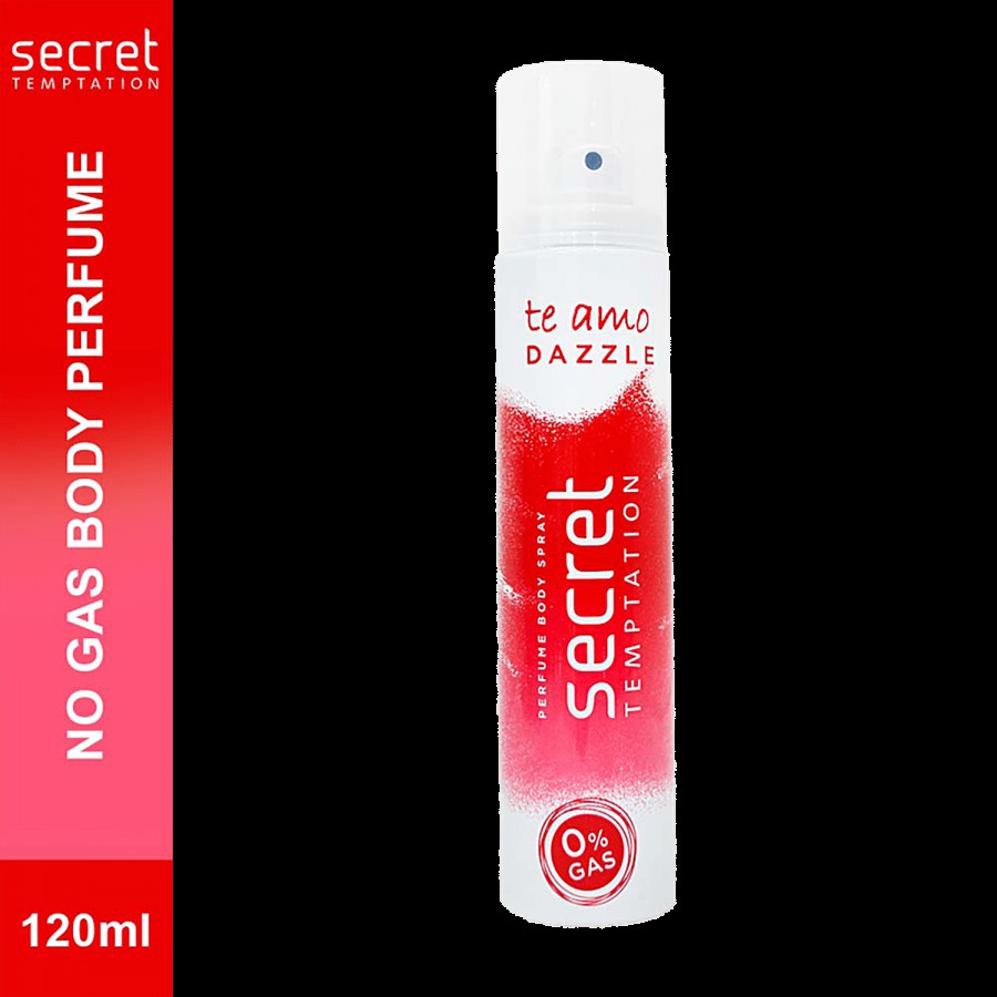 Secret Temptation Te Amo Dazzle Perfume Body Spray - 0% Gas